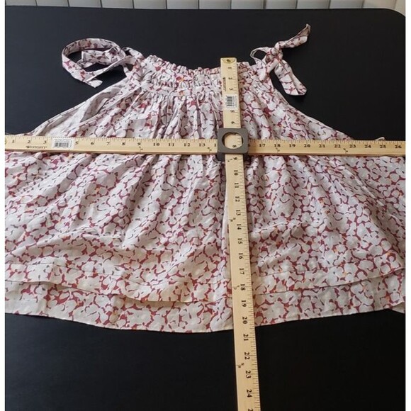 Joie Tank Top Womens 1X Silk Sleeveless Blouse Tie Shoulder Multicolor Floral - Picture 7 of 9